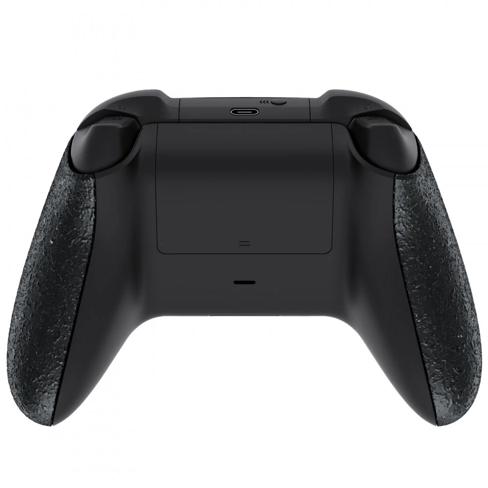 eXtremeRate Replacement Non-Slip Side Rails Grip Back Panels for Xbox Series X & S Controller - Textured Black - Image 4
