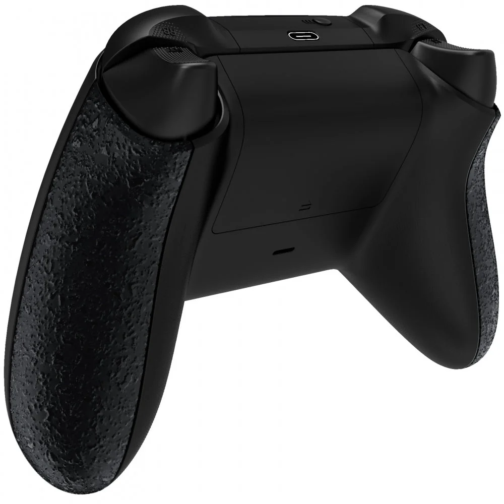eXtremeRate Replacement Non-Slip Side Rails Grip Back Panels for Xbox Series X & S Controller - Textured Black - Image 5