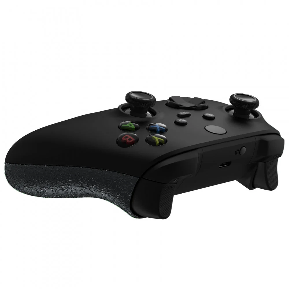 eXtremeRate Replacement Non-Slip Side Rails Grip Back Panels for Xbox Series X & S Controller - Textured Black - Image 7