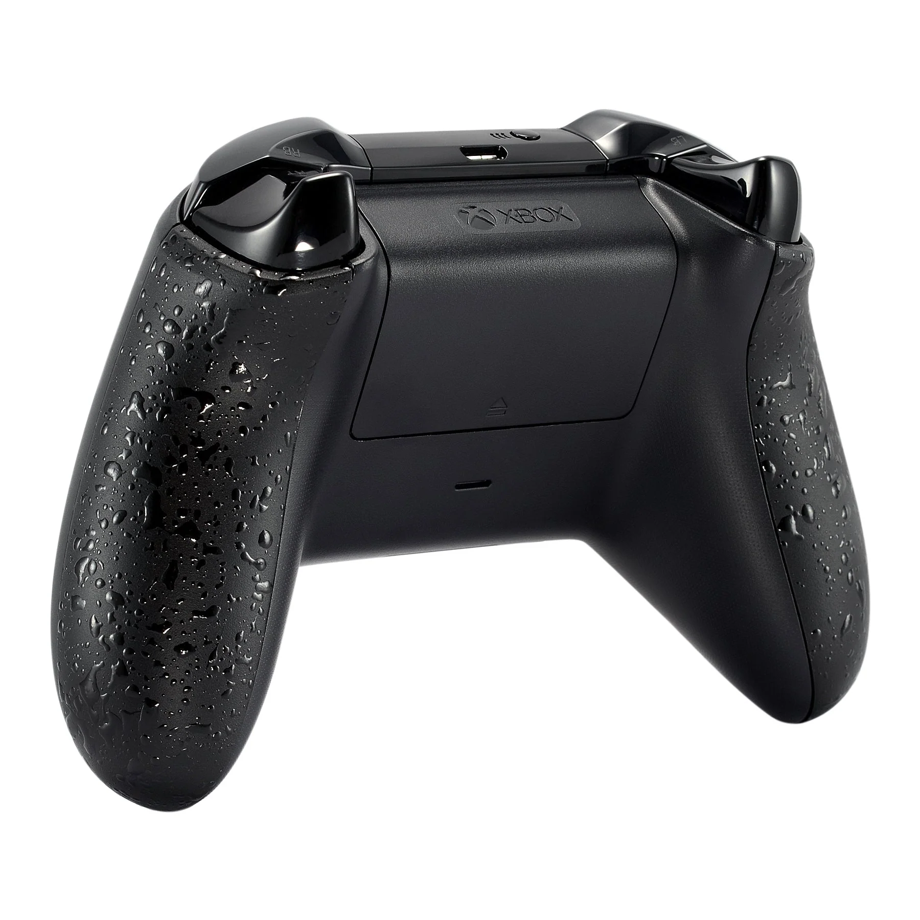 eXtremeRate Replacement Non-Slip Grips Side Rails Handles for Xbox One X & S Controller (Model 1708) - Textured Black - Image 5