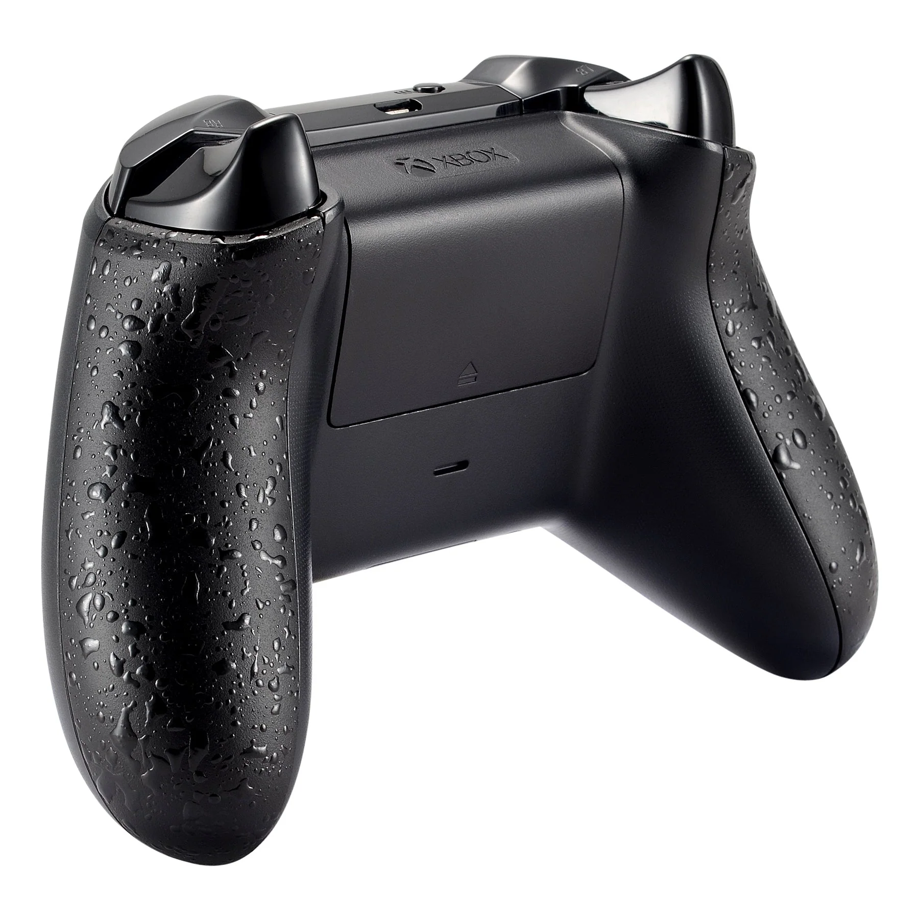 eXtremeRate Replacement Non-Slip Grips Side Rails Handles for Xbox One X & S Controller (Model 1708) - Textured Black - Image 6
