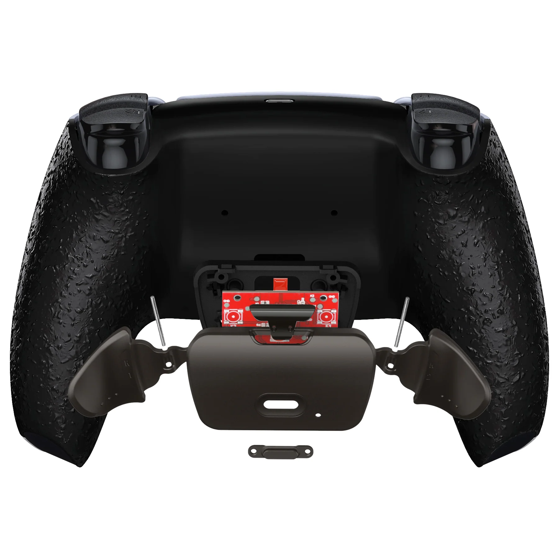 eXtremeRate Black Real Metal Buttons (RMB) Version RISE Remap Kit for PS5 Controller BDM-030/040/050 - Textured Black - Image 6