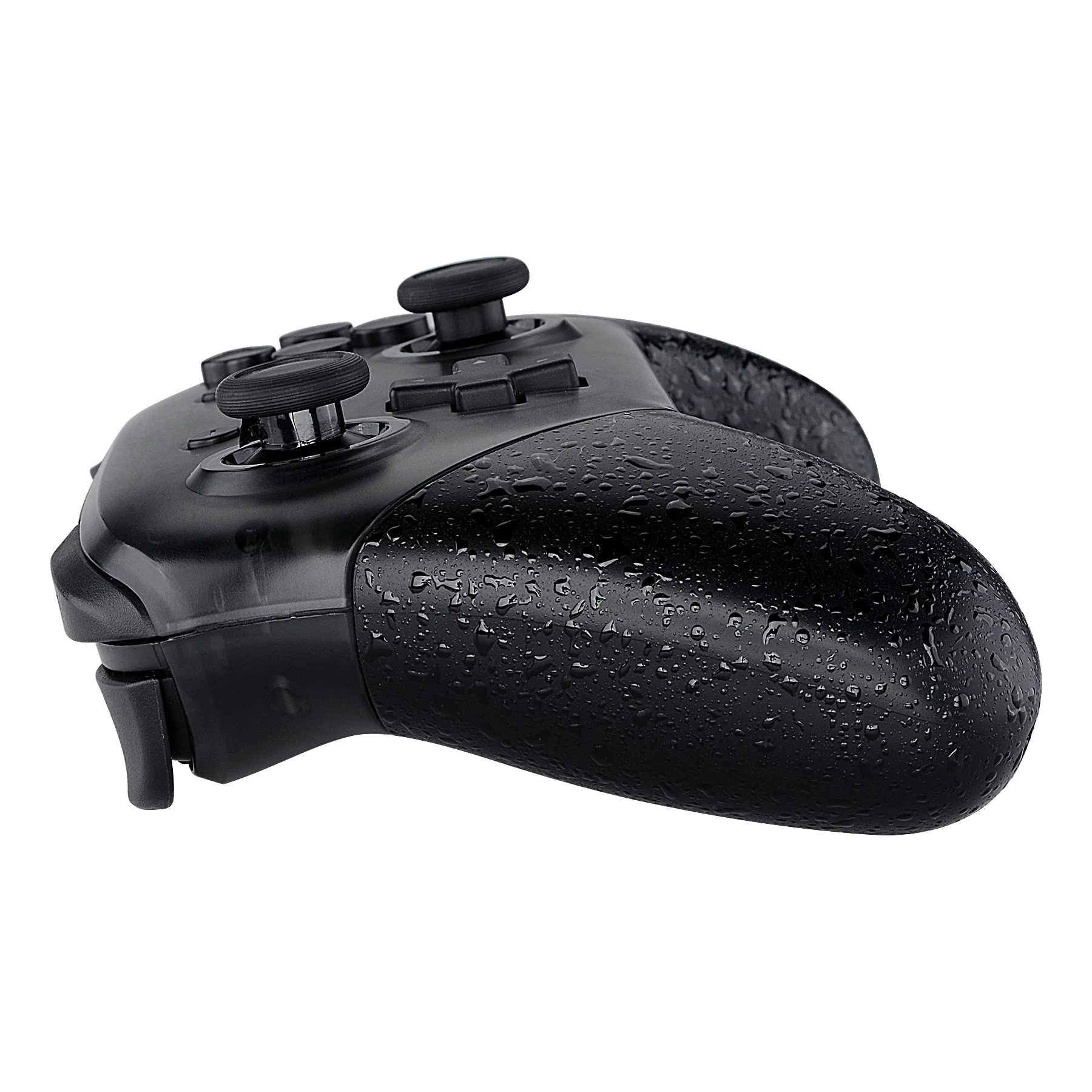 eXtremeRate Replacement Handle Grips for Nintendo Switch Pro Controller - Textured Black - Image 7