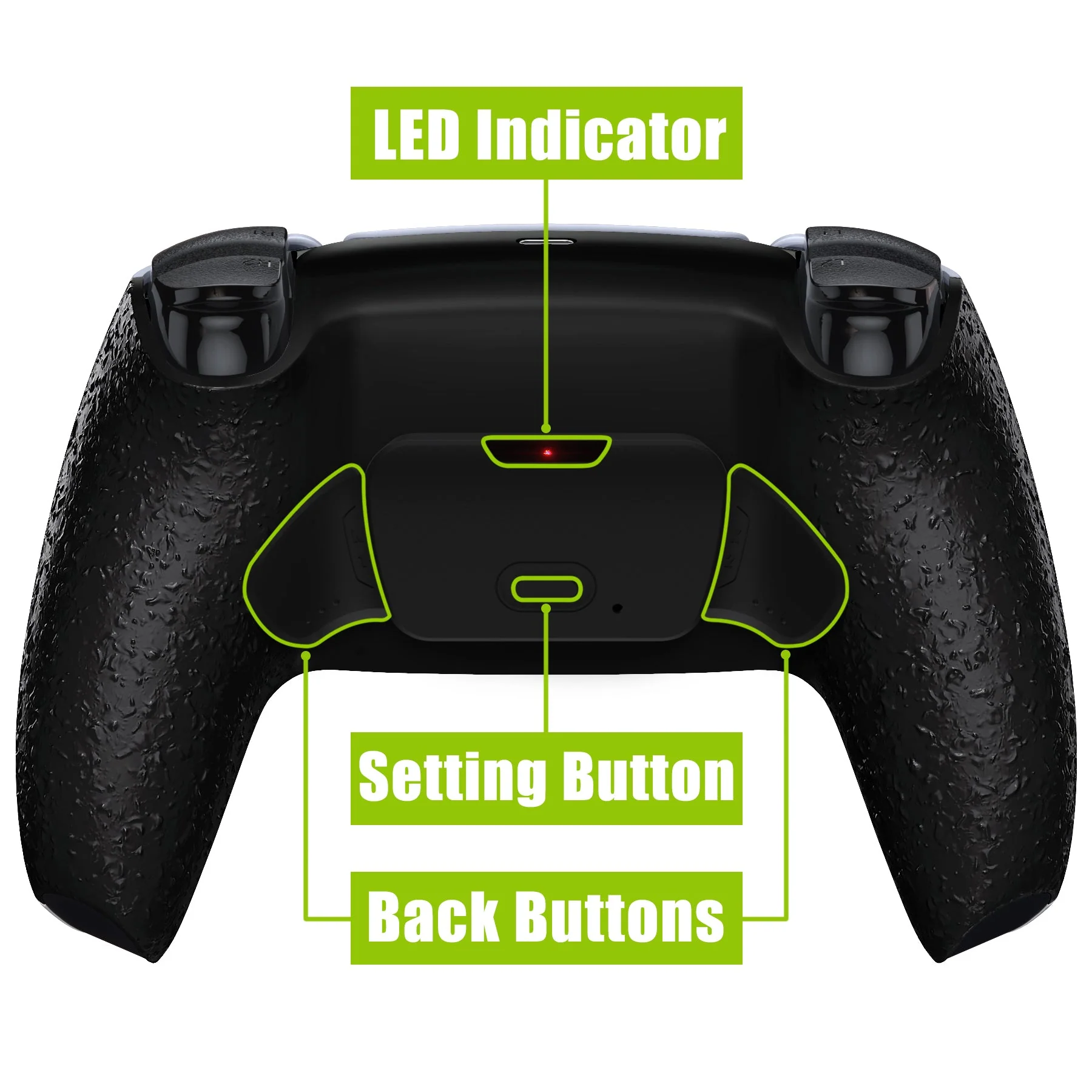 eXtremeRate Remappable Rise 2.0 Remap Kit for PS5 Controller BDM-010 & BDM-020 - Textured Black - Image 4