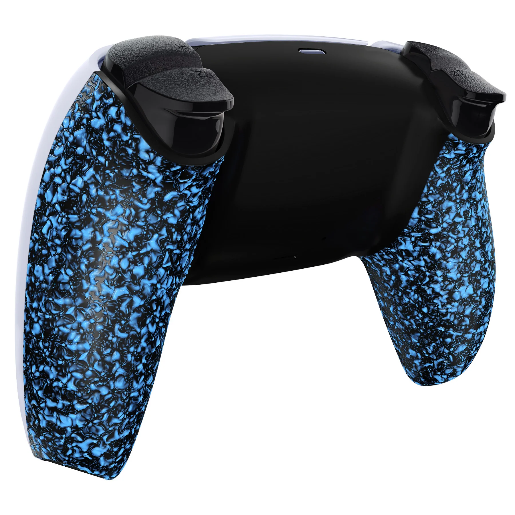 eXtremeRate Replacement Back Housing Bottom Shell Compatible with PS5 Controller BDM-010/020/030/040/050 - Textured Blue - Image 4