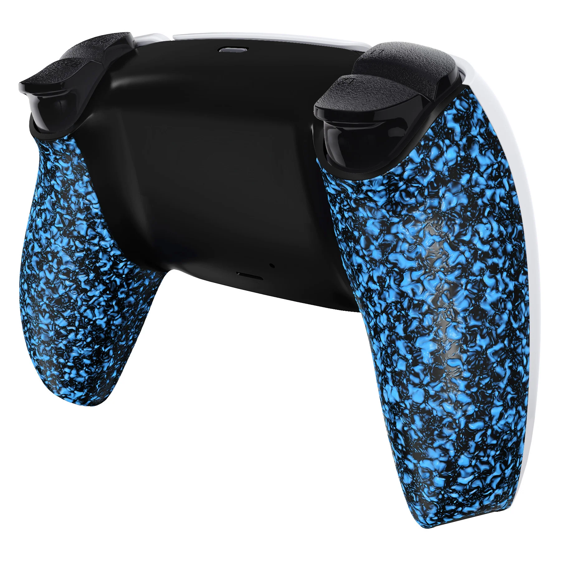 eXtremeRate Replacement Back Housing Bottom Shell Compatible with PS5 Controller BDM-010/020/030/040/050 - Textured Blue - Image 5