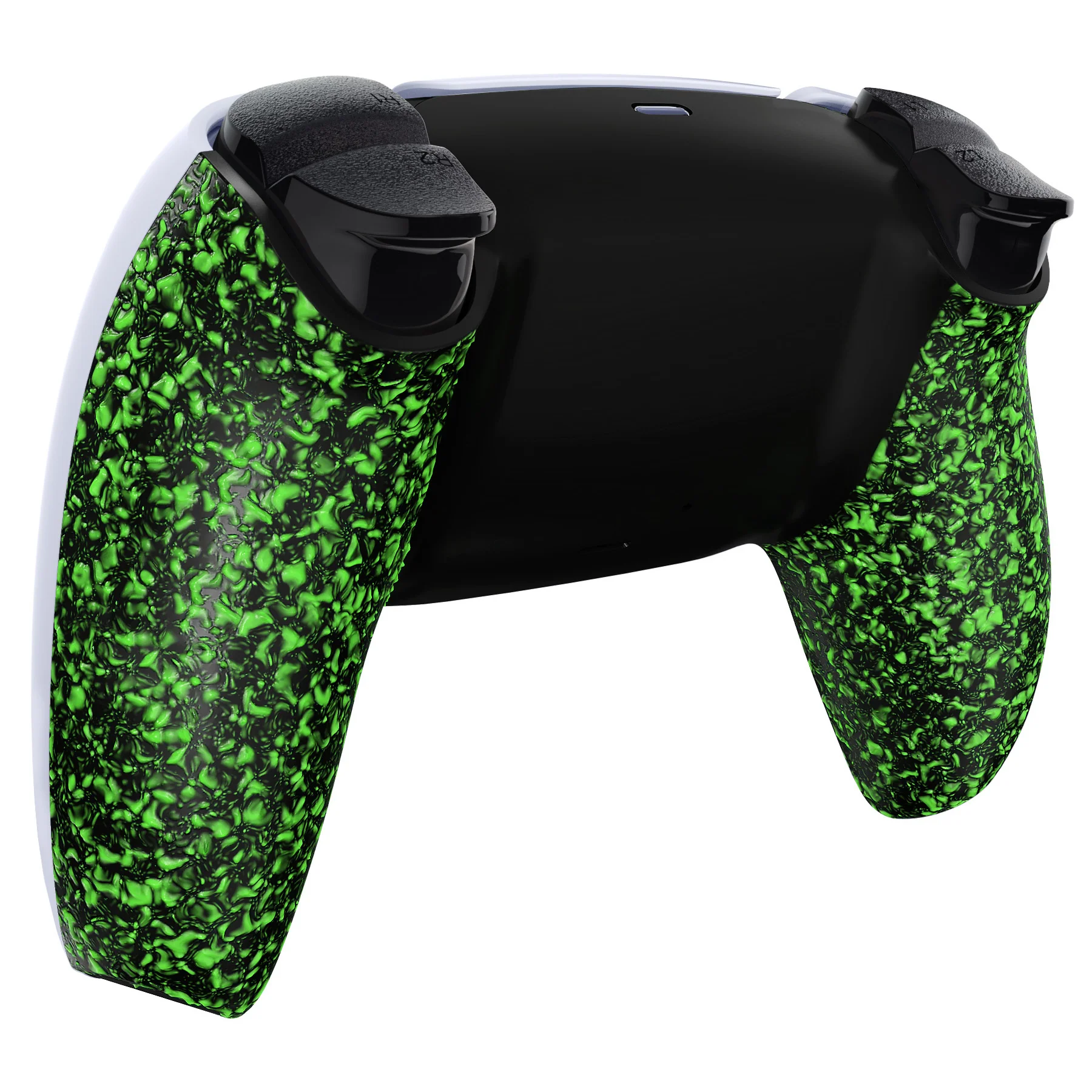 eXtremeRate Replacement Back Housing Bottom Shell Compatible with PS5 Controller BDM-010/020/030/040/050 - Textured Green - Image 4