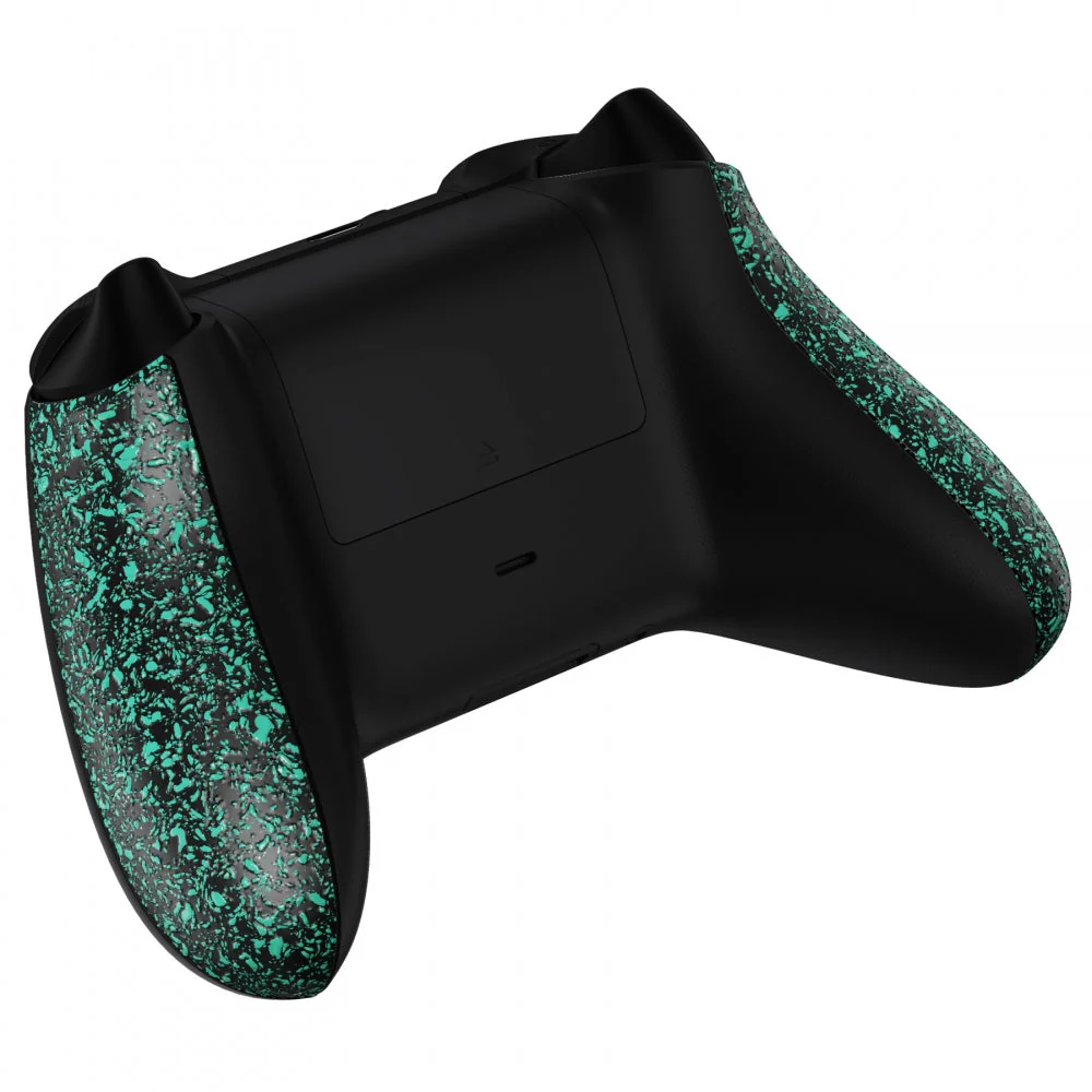 eXtremeRate Replacement Non-Slip Side Rails Grip Back Panels for Xbox Series X & S Controller - Textured Light Green - Image 6