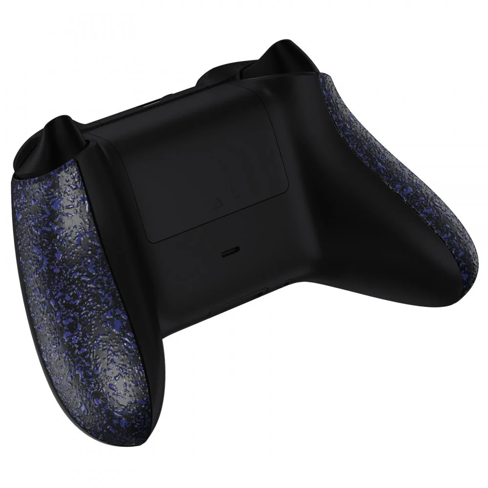 eXtremeRate Replacement Non-Slip Side Rails Grip Back Panels for Xbox Series X & S Controller - Textured Purple - Image 6