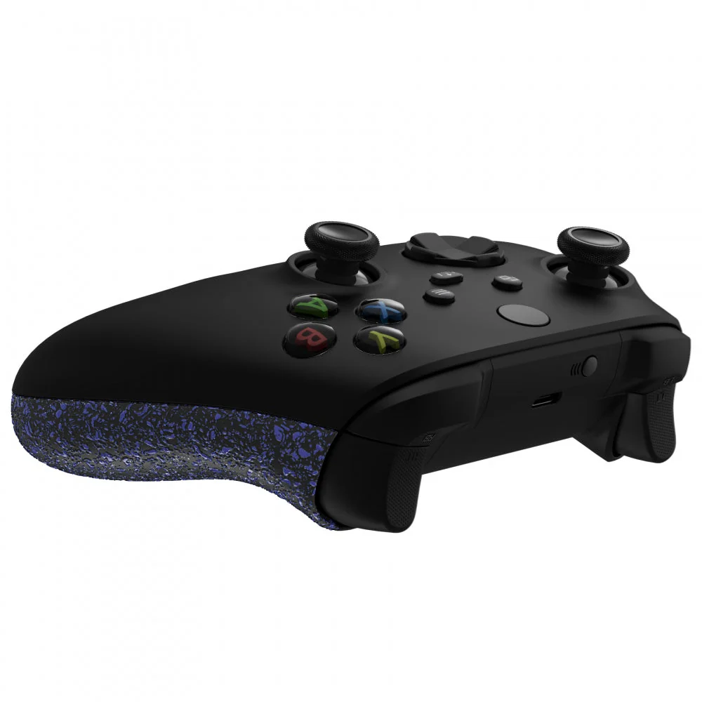 eXtremeRate Replacement Non-Slip Side Rails Grip Back Panels for Xbox Series X & S Controller - Textured Purple - Image 7