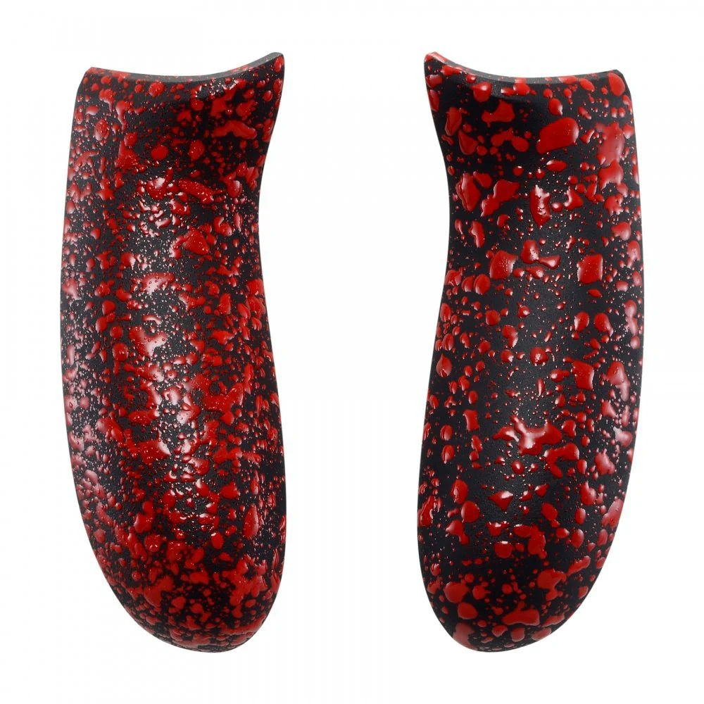 eXtremeRate Replacement Non-Slip Grips Side Rails Handles for Xbox One X & S Controller (Model 1708) - Textured Red - Image 2