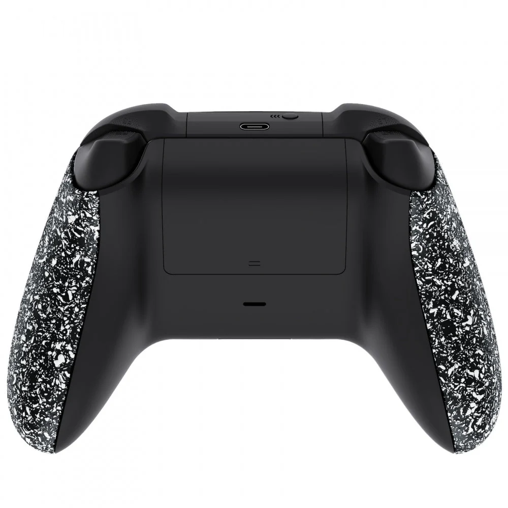 eXtremeRate Replacement Non-Slip Side Rails Grip Back Panels for Xbox Series X & S Controller - Textured White - Image 4