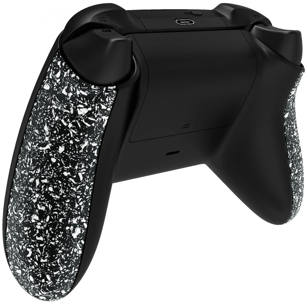 eXtremeRate Replacement Non-Slip Side Rails Grip Back Panels for Xbox Series X & S Controller - Textured White - Image 5