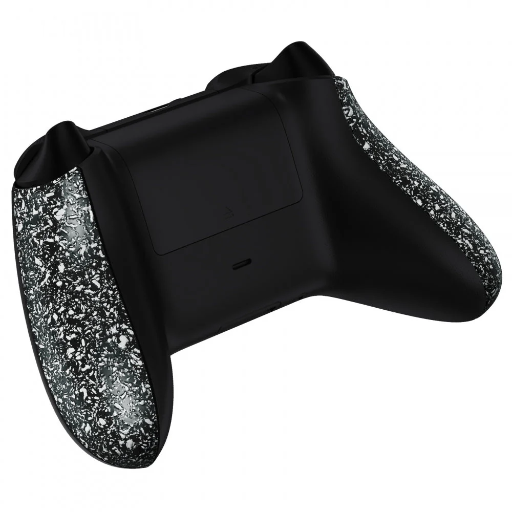 eXtremeRate Replacement Non-Slip Side Rails Grip Back Panels for Xbox Series X & S Controller - Textured White - Image 6