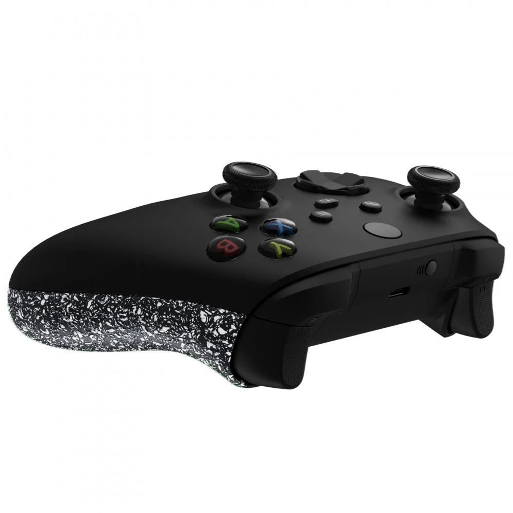 eXtremeRate Replacement Non-Slip Side Rails Grip Back Panels for Xbox Series X & S Controller - Textured White - Image 7