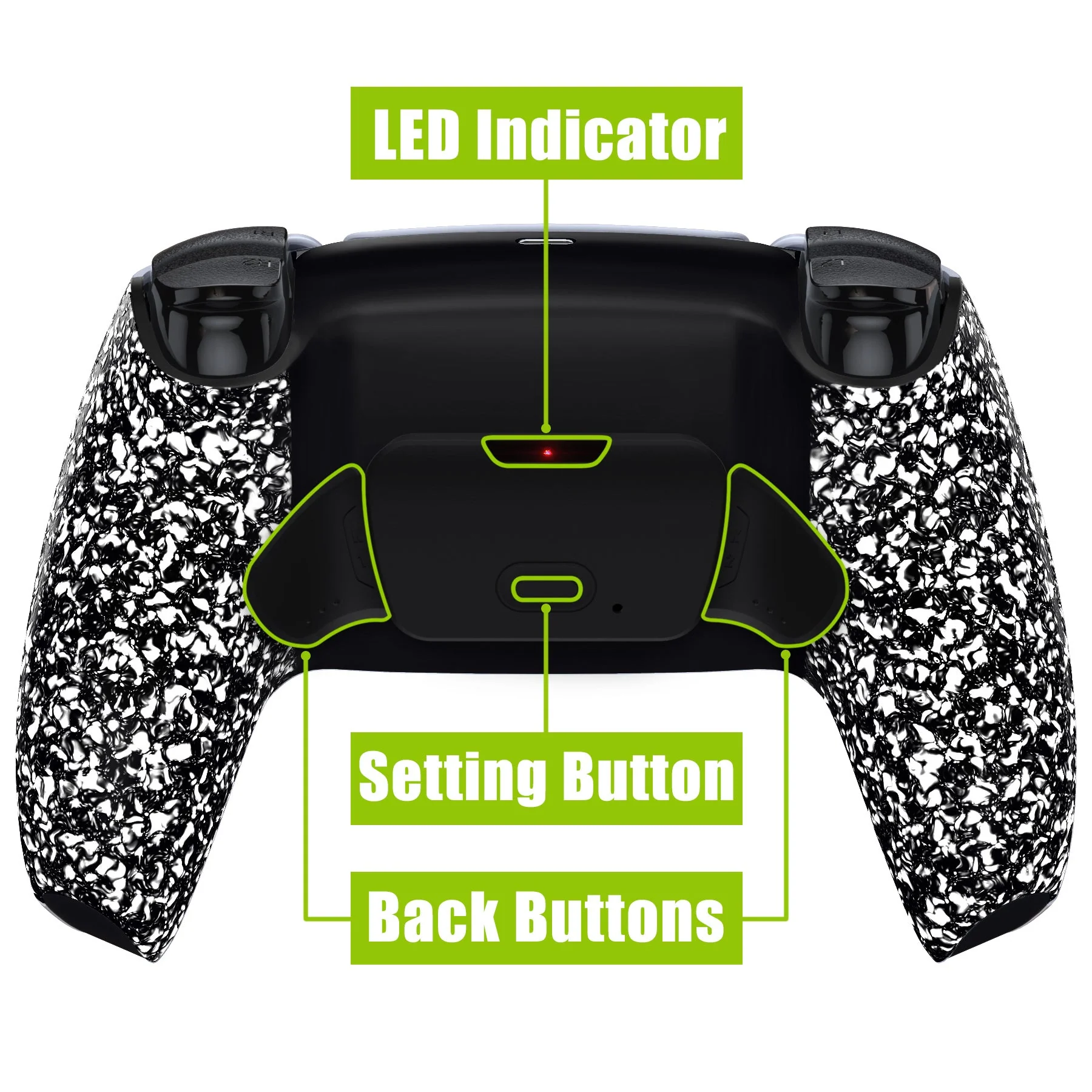 eXtremeRate Remappable Rise 2.0 Remap Kit for PS5 Controller BDM-010 & BDM-020 - Textured White - Image 4