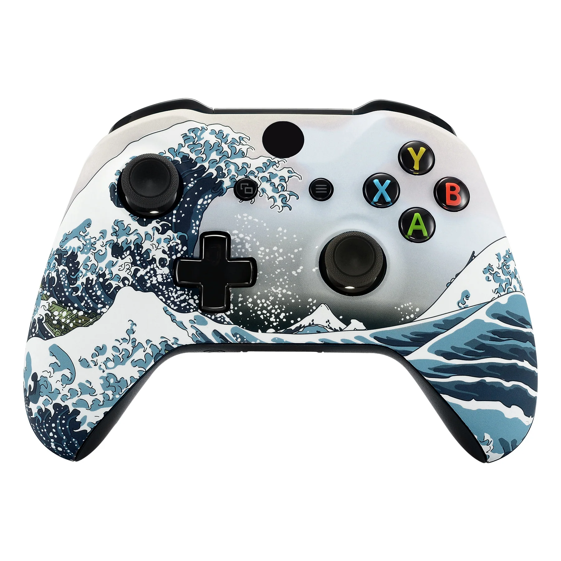eXtremeRate Replacement Front Housing Shell for Xbox One X & S Controller (Model 1708) - The Great Wave - Image 2