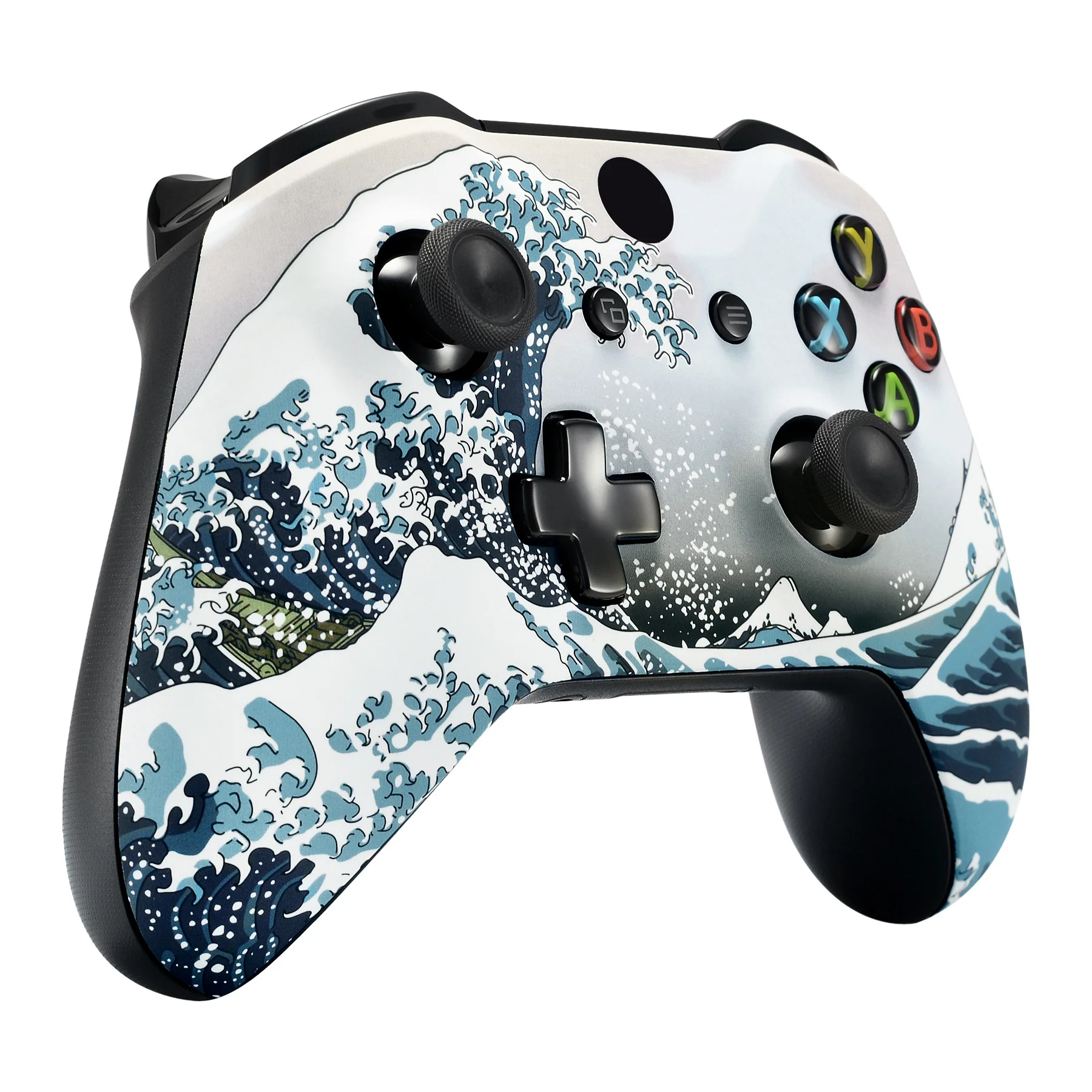 eXtremeRate Replacement Front Housing Shell for Xbox One X & S Controller (Model 1708) - The Great Wave - Image 5
