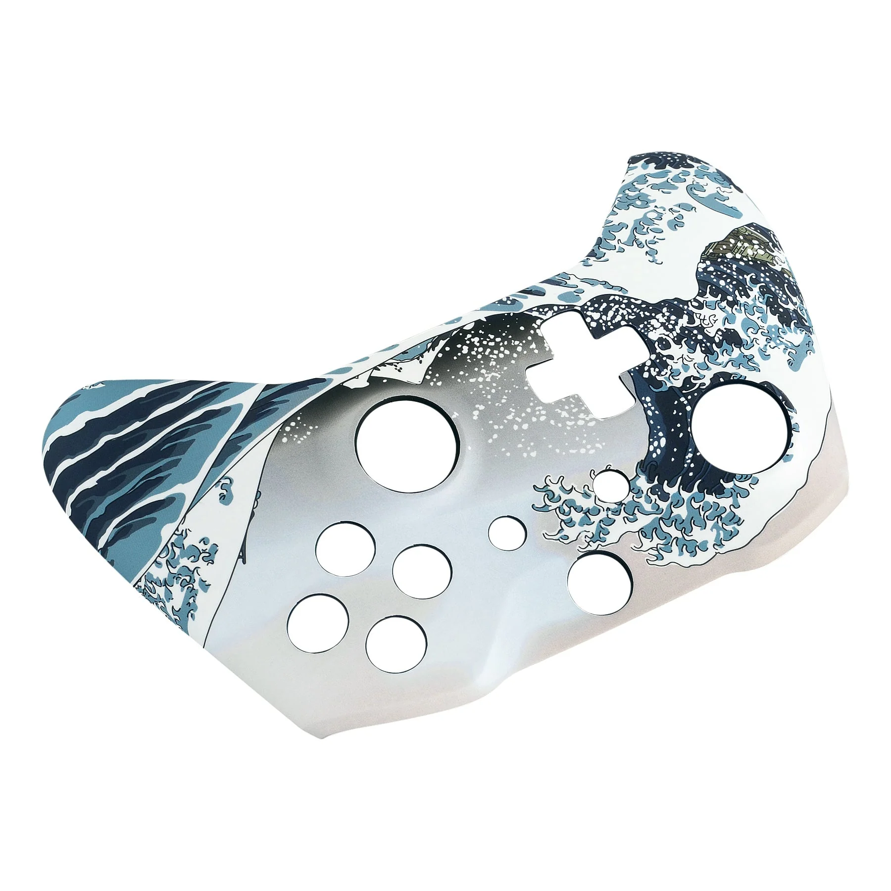 eXtremeRate Replacement Front Housing Shell for Xbox One X & S Controller (Model 1708) - The Great Wave - Image 8