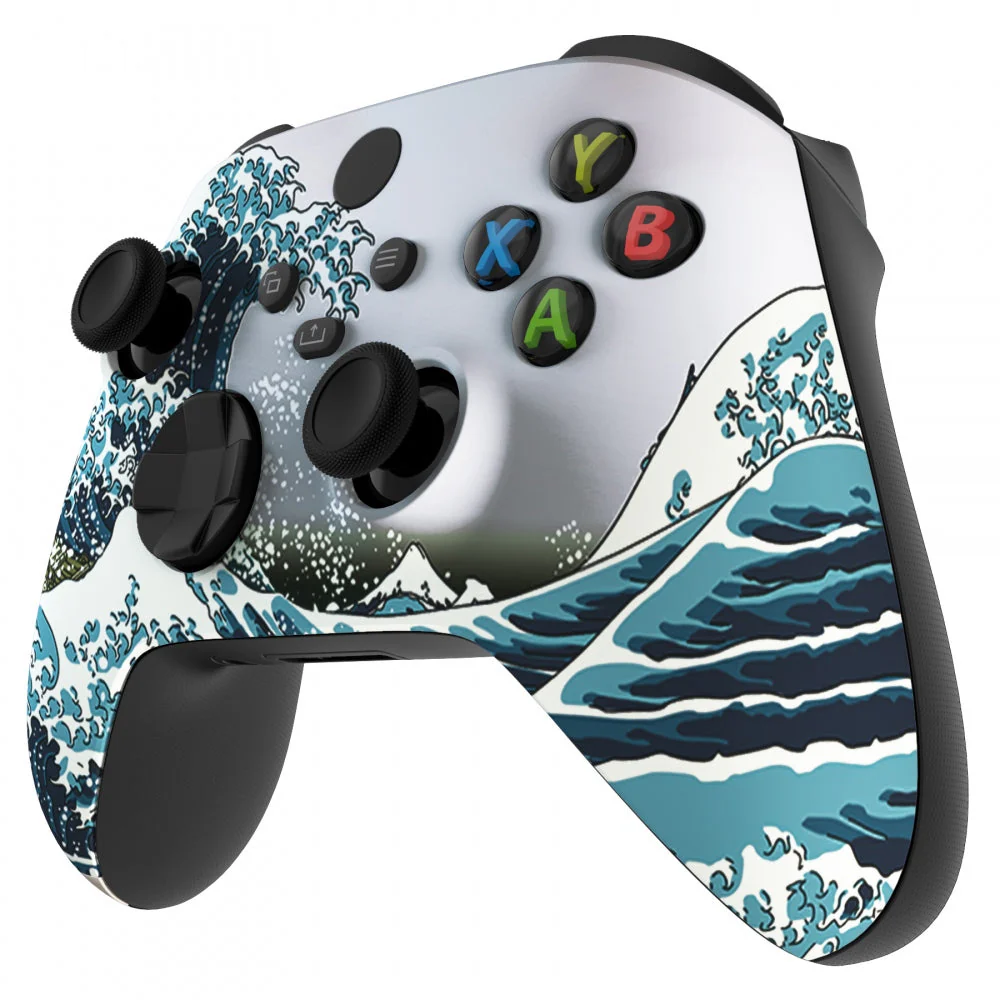 eXtremeRate Replacement Front Housing Shell for Xbox Series X & S Controller - The Great Wave - Image 4