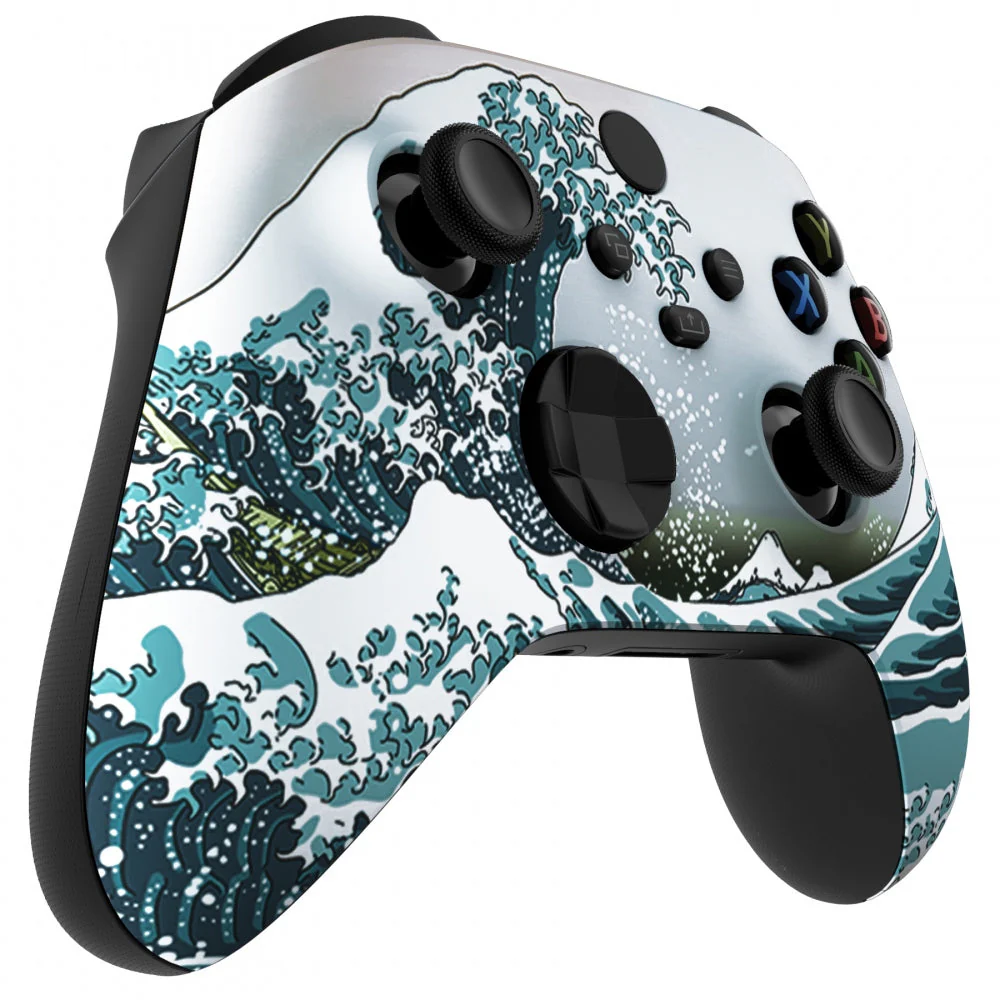 eXtremeRate Replacement Front Housing Shell for Xbox Series X & S Controller - The Great Wave - Image 5
