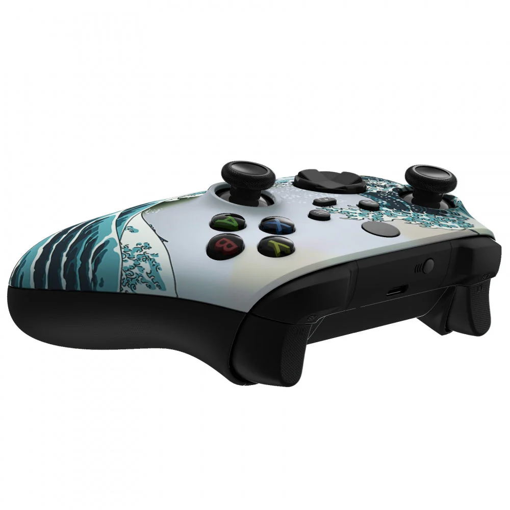 eXtremeRate Replacement Front Housing Shell for Xbox Series X & S Controller - The Great Wave - Image 6