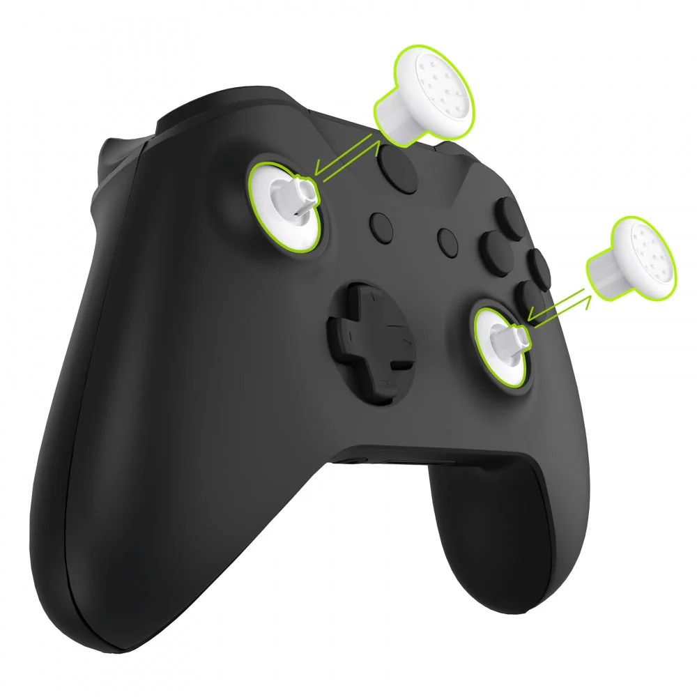eXtremeRate ThumbsGear Interchangeable Ergonomic Thumbstick for Xbox Series X/S Controller & Xbox One Controller & Xbox One Elite Controller & Xbox One X/S Controller - White - Image 5