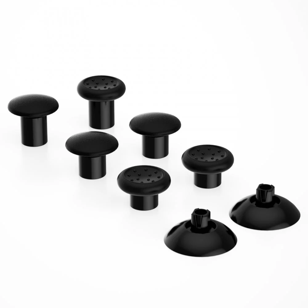 eXtremeRate ThumbsGear Interchangeable Ergonomic Thumbstick for Xbox Series X/S Controller & Xbox One Controller & Xbox One Elite Controller & Xbox One X/S Controller - Black - Image 6
