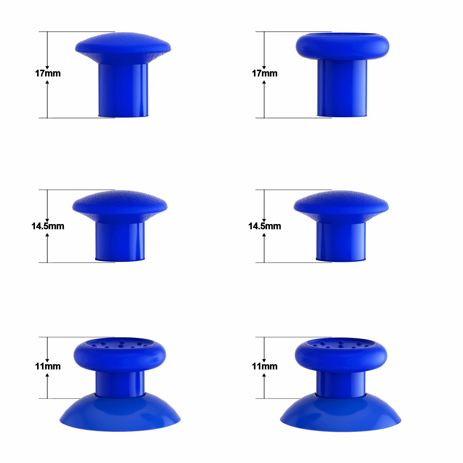 eXtremeRate ThumbsGear Interchangeable Ergonomic Thumbstick for Xbox Series X/S Controller & Xbox One Controller & Xbox One Elite Controller & Xbox One X/S Controller - Blue - Image 3