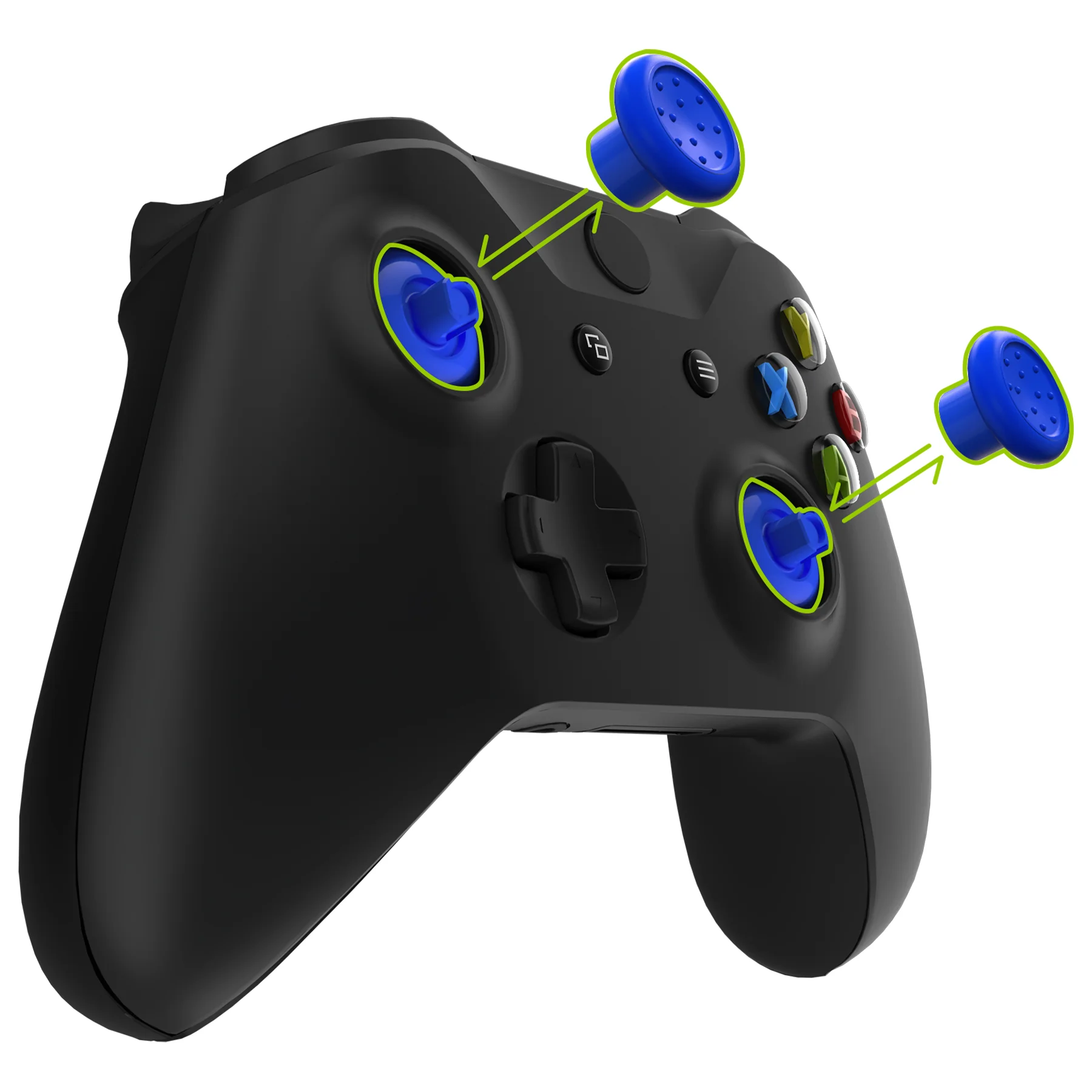 eXtremeRate ThumbsGear Interchangeable Ergonomic Thumbstick for Xbox Series X/S Controller & Xbox One Controller & Xbox One Elite Controller & Xbox One X/S Controller - Blue - Image 5