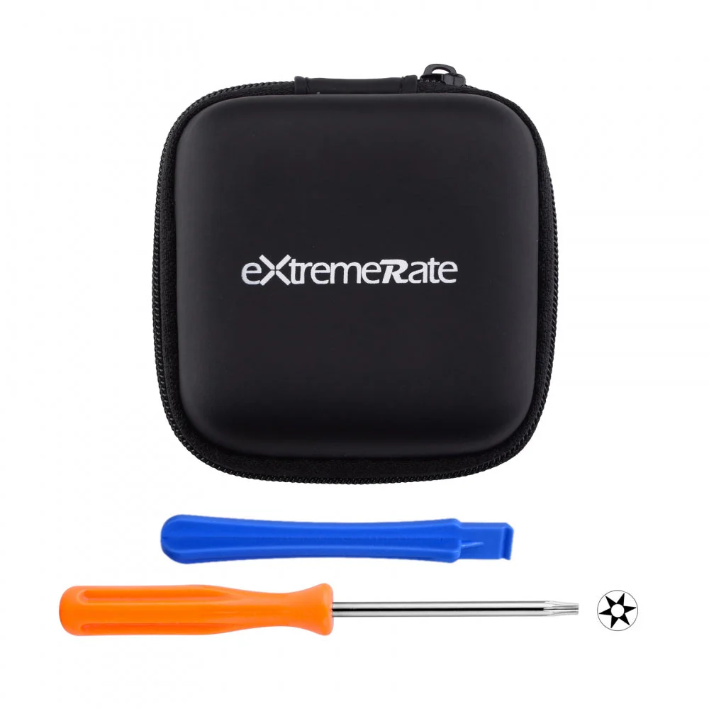eXtremeRate ThumbsGear Interchangeable Ergonomic Thumbstick for Xbox Series X/S Controller & Xbox One Controller & Xbox One Elite Controller & Xbox One X/S Controller - Chrome Glossy Blue - Image 7