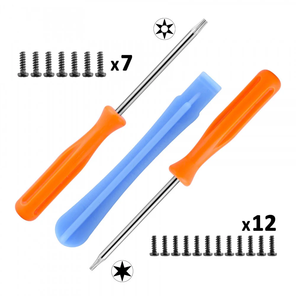 eXtremeRate Repair Tools Torx T8H T6 Screwdriver & Open Shell Tool with screws kit for Xbox One Controller Shell - Image 3