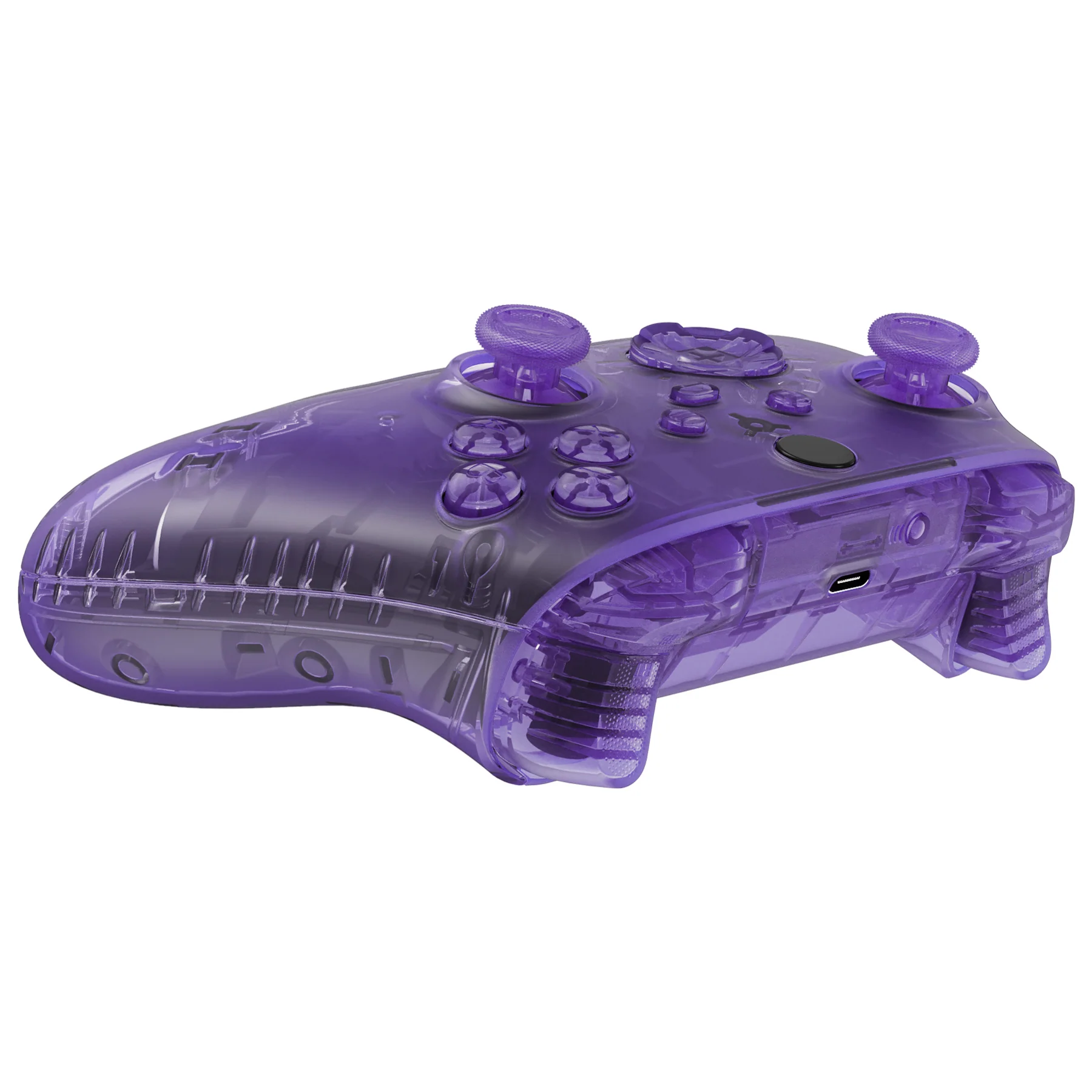 eXtremeRate Full Set Housing Shell Case with Buttons for Xbox Series X & S Controller - Clear Atomic Purple - Image 9