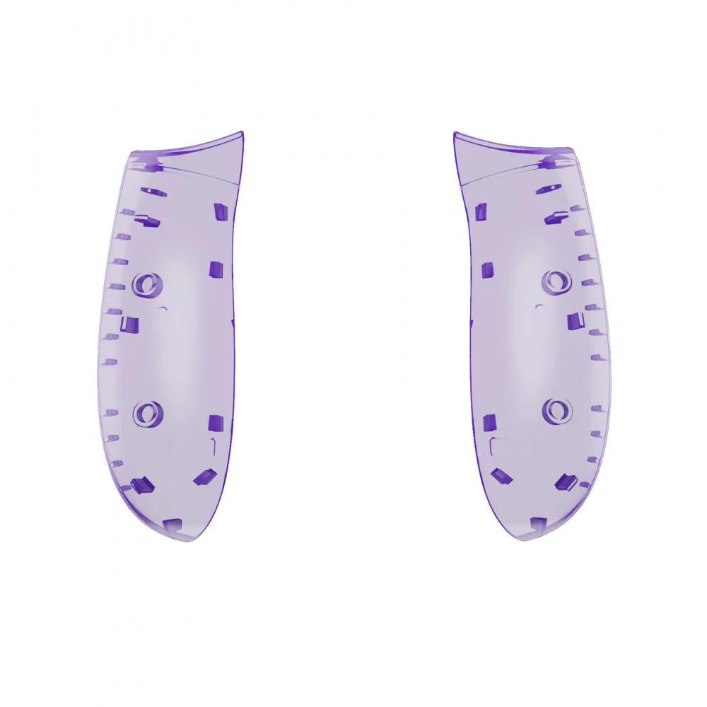 eXtremeRate Replacement Front Housing Shell with Side Rails Panel for Xbox One X & S Controller (Model 1708) - Transparent Clear Atomic Purple - Image 12