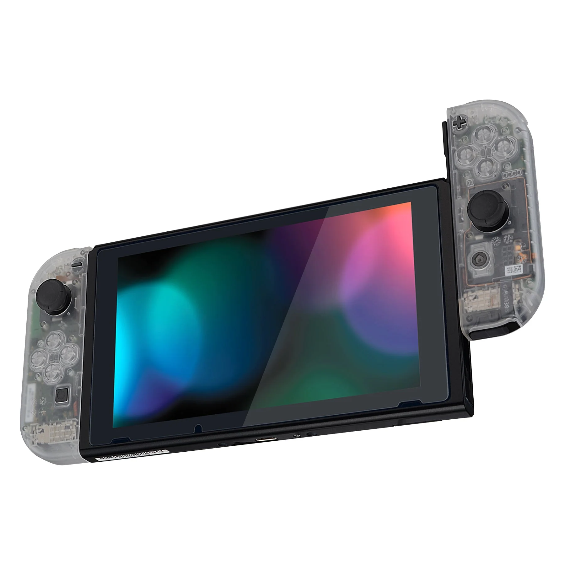 eXtremeRate Replacement Full Set Shells with Buttons for Nintendo Switch - Clear - Image 7