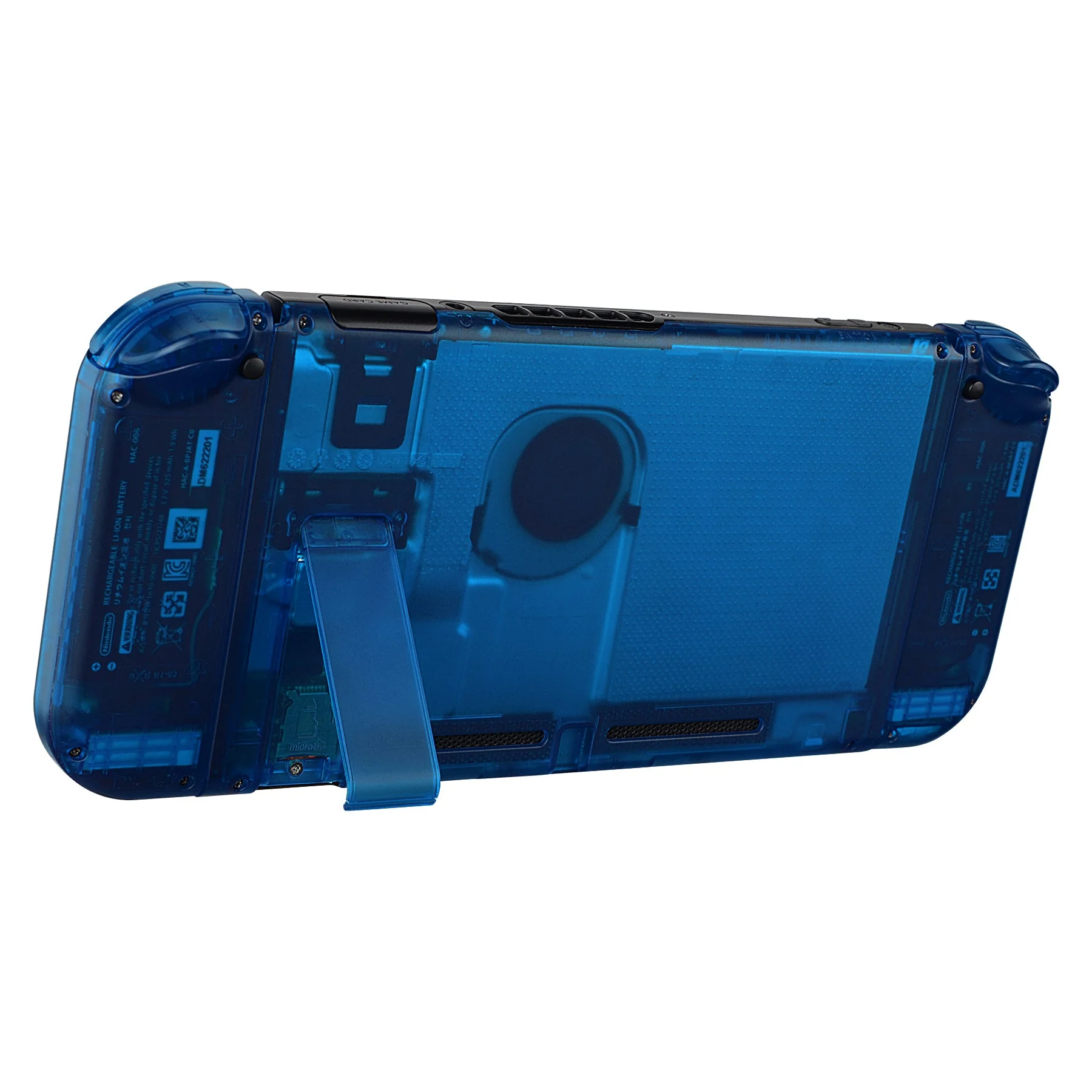 eXtremeRate Replacement Full Set Shells with Buttons for Nintendo Switch - Clear Blue - Image 10