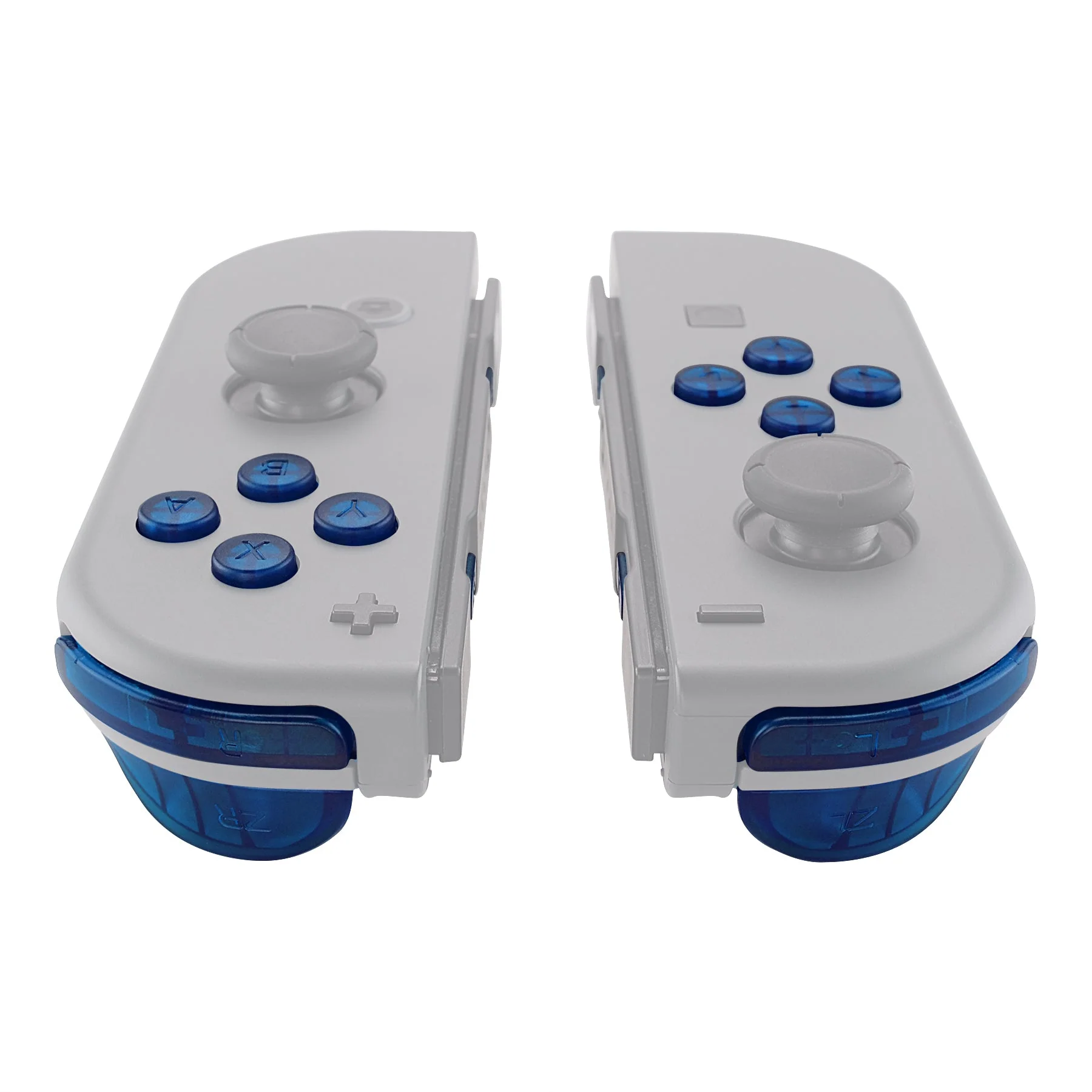 eXtremeRate Replacement Full Set Buttons for Joycon of NS Switch - Transparent Clear Blue - Image 5