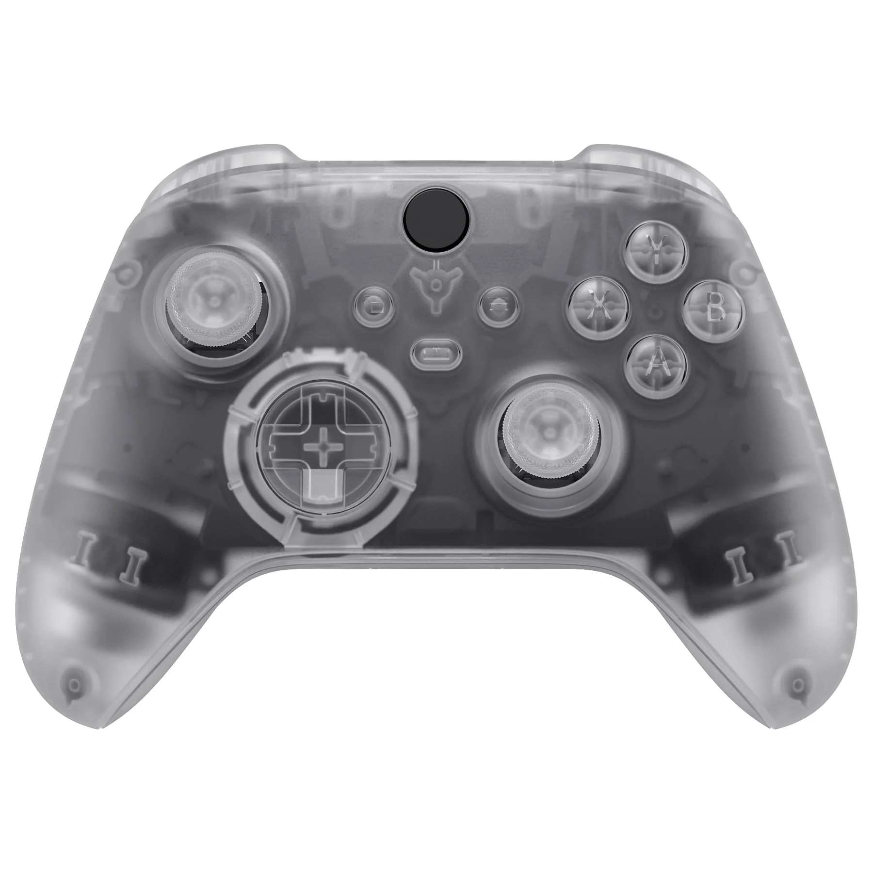 eXtremeRate Full Set Housing Shell Case with Buttons for Xbox Series X & S Controller - Transparent Clear - Image 4