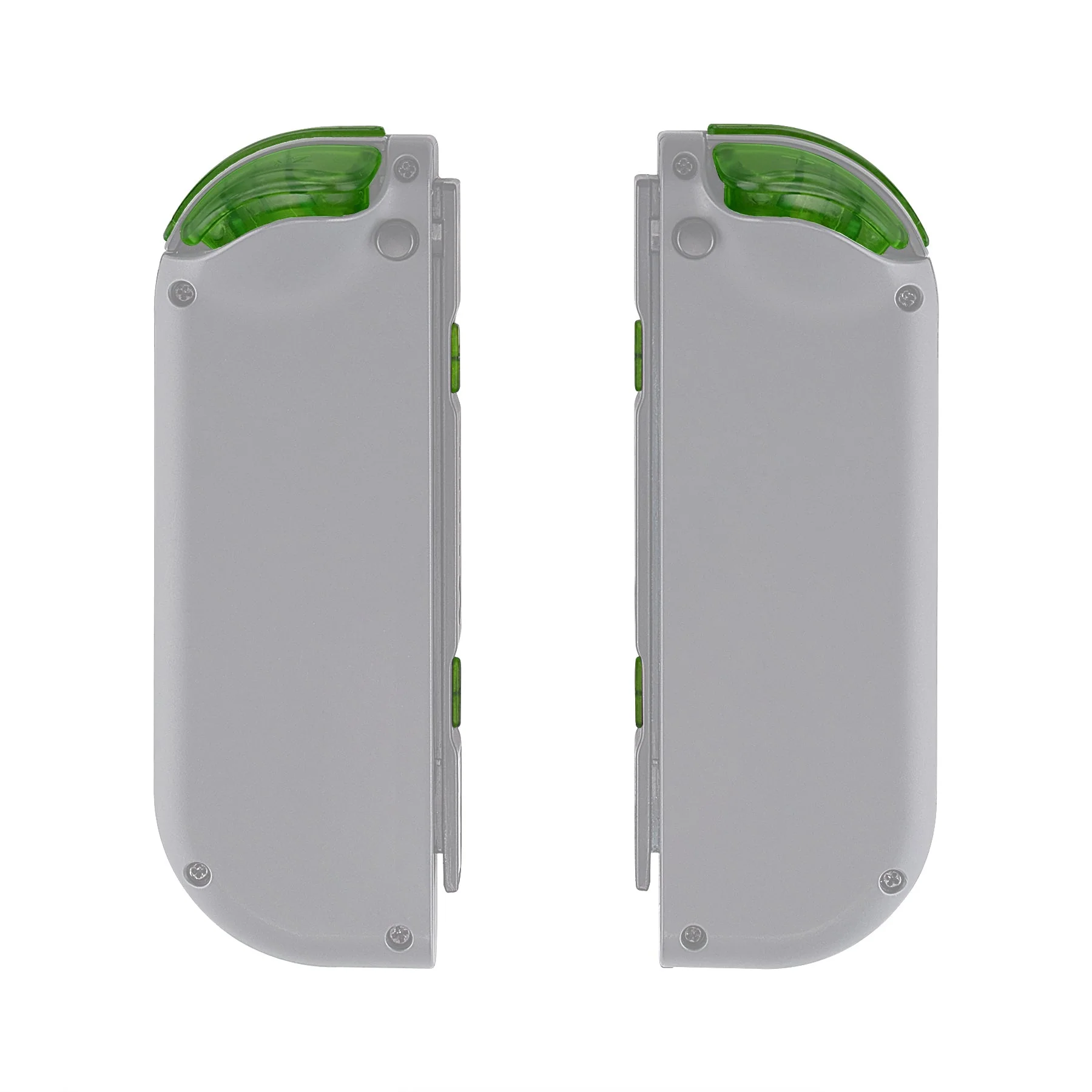 eXtremeRate Replacement Full Set Buttons for Joycon of NS Switch - Transparent Clear Green - Image 8