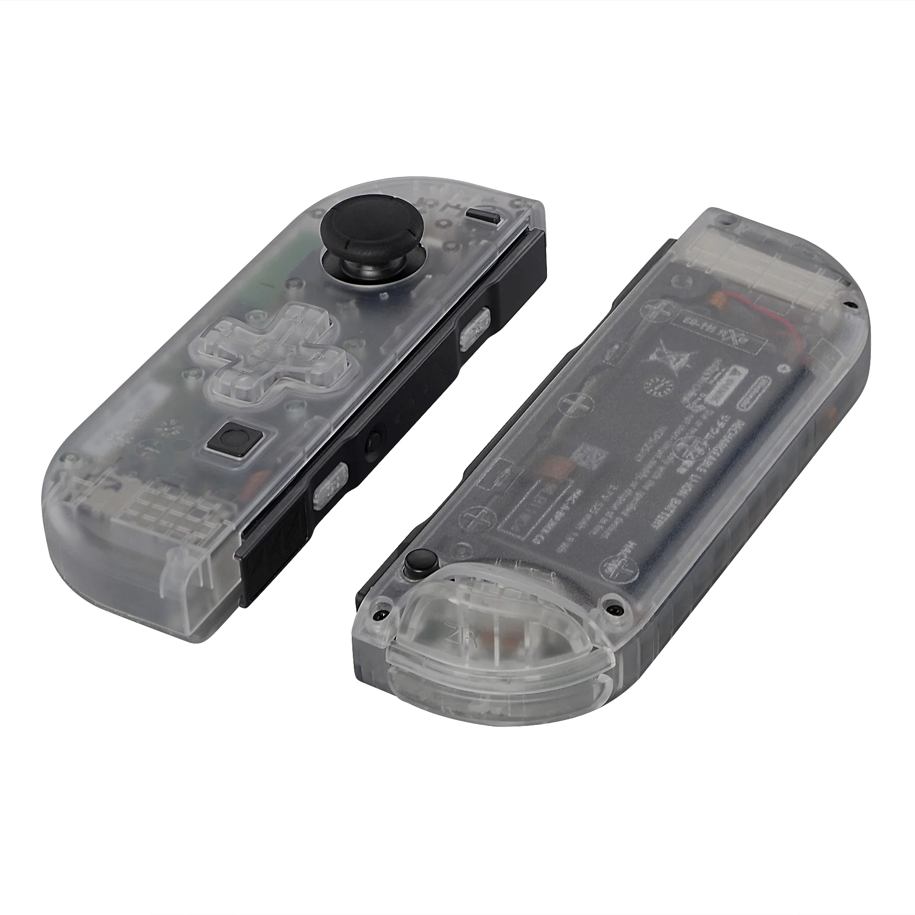 eXtremeRate Dpad Version Replacement Full Set Shell Case with Buttons for Joycon of NS Switch - Transparent Clear - Image 10