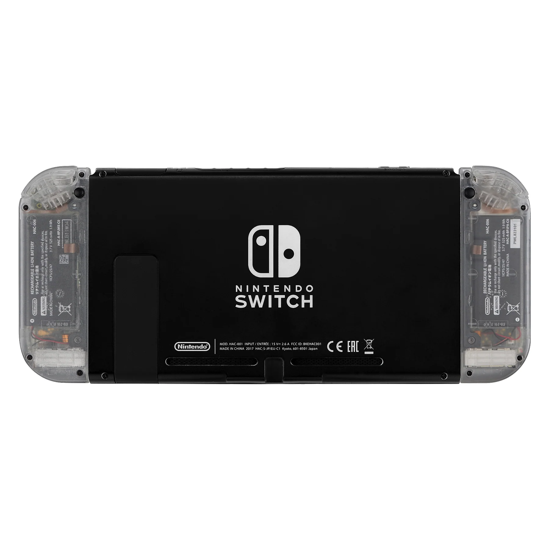 eXtremeRate Dpad Version Replacement Full Set Shell Case with Buttons for Joycon of NS Switch - Transparent Clear - Image 7