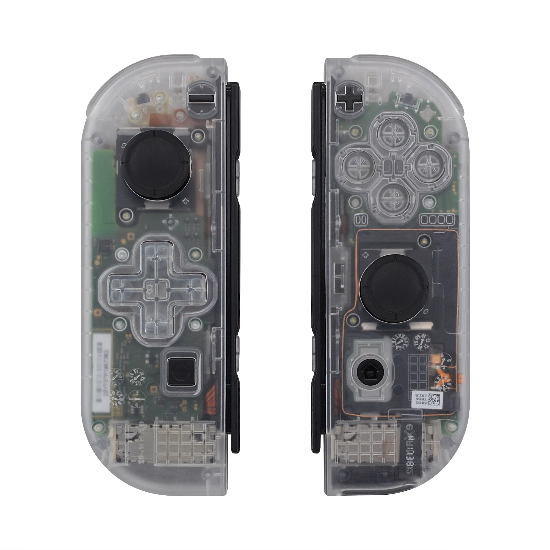 eXtremeRate Dpad Version Replacement Full Set Shell Case with Buttons for Joycon of NS Switch - Transparent Clear - Image 8