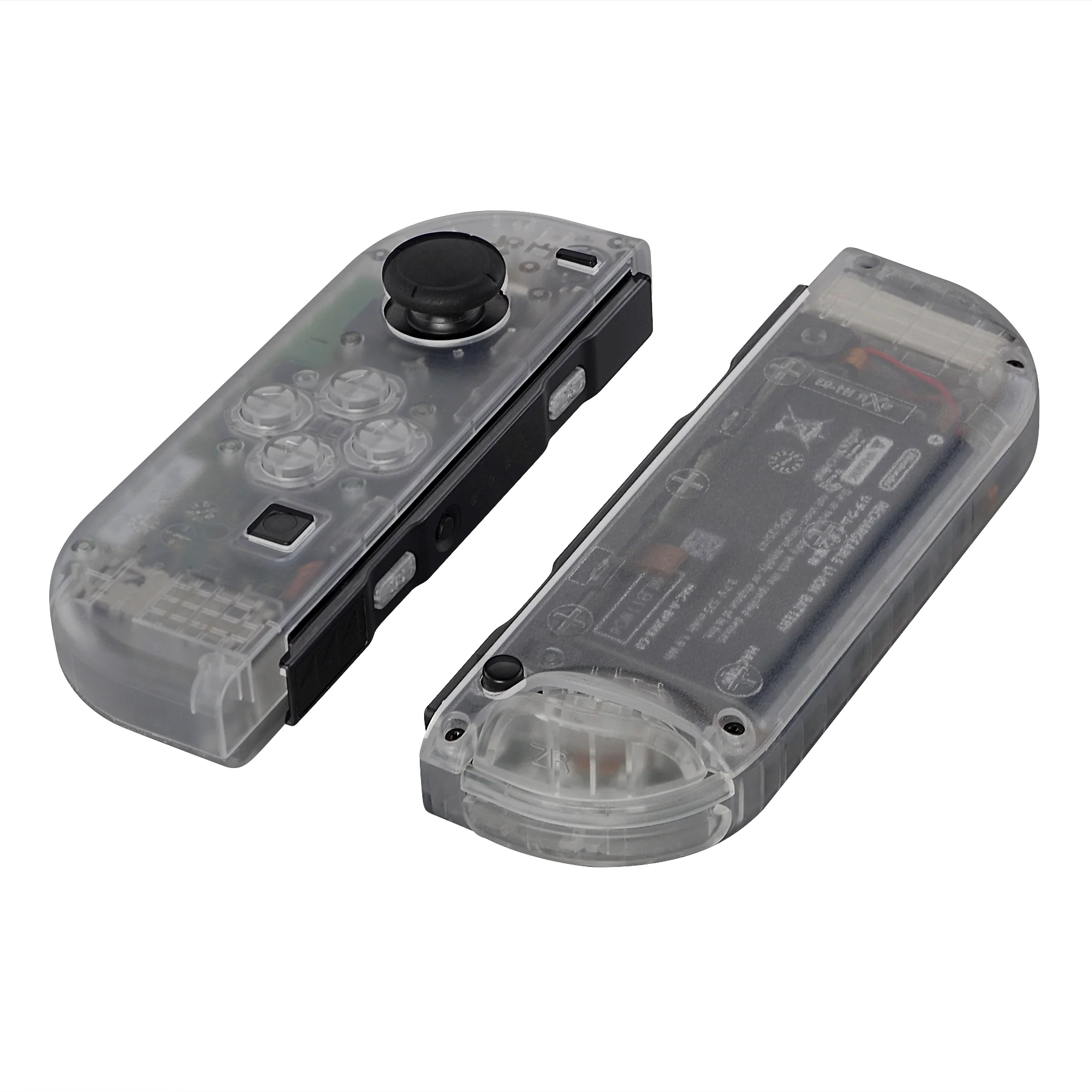 eXtremeRate Replacement Full Set Shell Case with Buttons for Joycon of NS Switch - Transparent Clear - Image 9