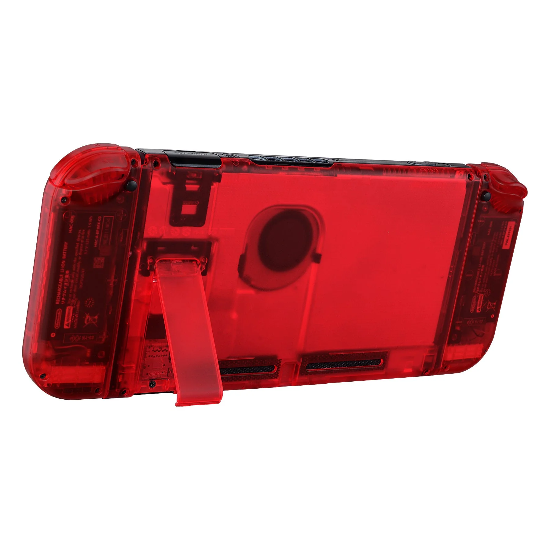 eXtremeRate Replacement Full Set Shells with Buttons for Nintendo Switch - Clear Red - Image 10