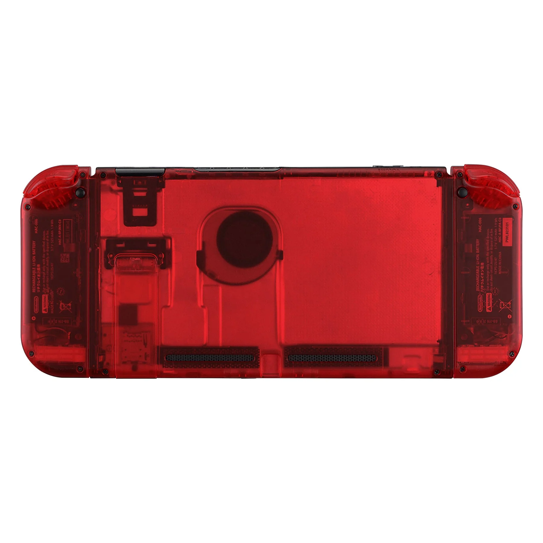 eXtremeRate Replacement Full Set Shells with Buttons for Nintendo Switch - Clear Red - Image 9