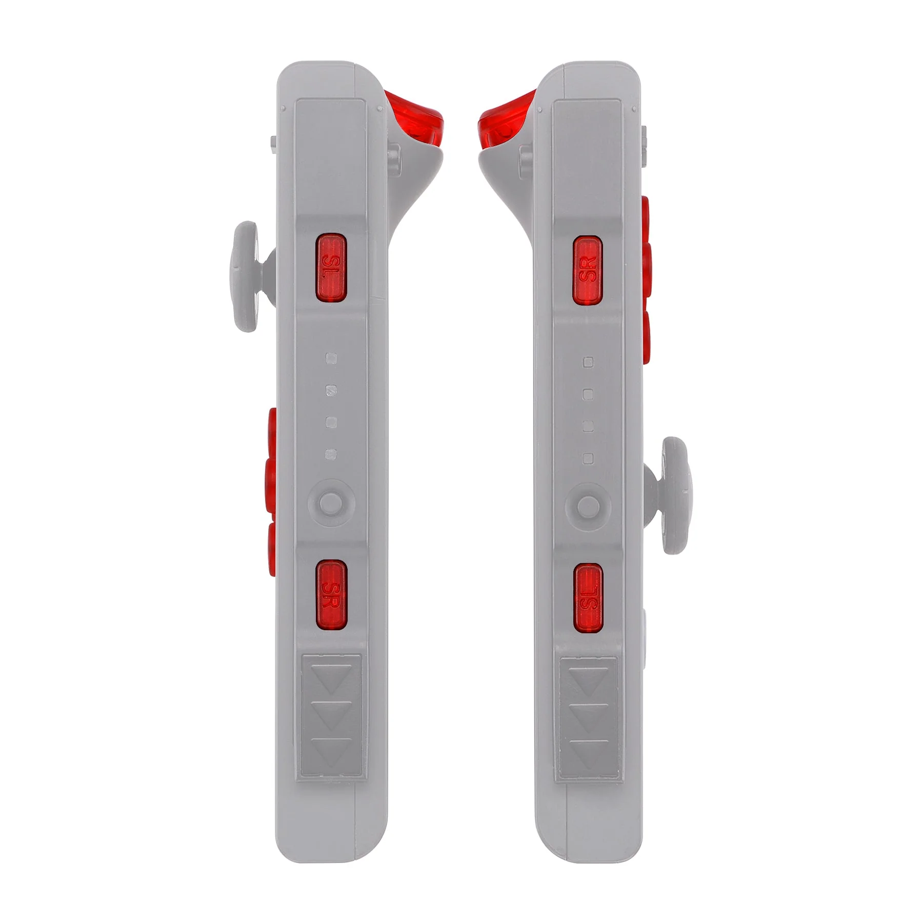 eXtremeRate Replacement Full Set Buttons for Joycon of NS Switch - Transparent Clear Red - Image 8