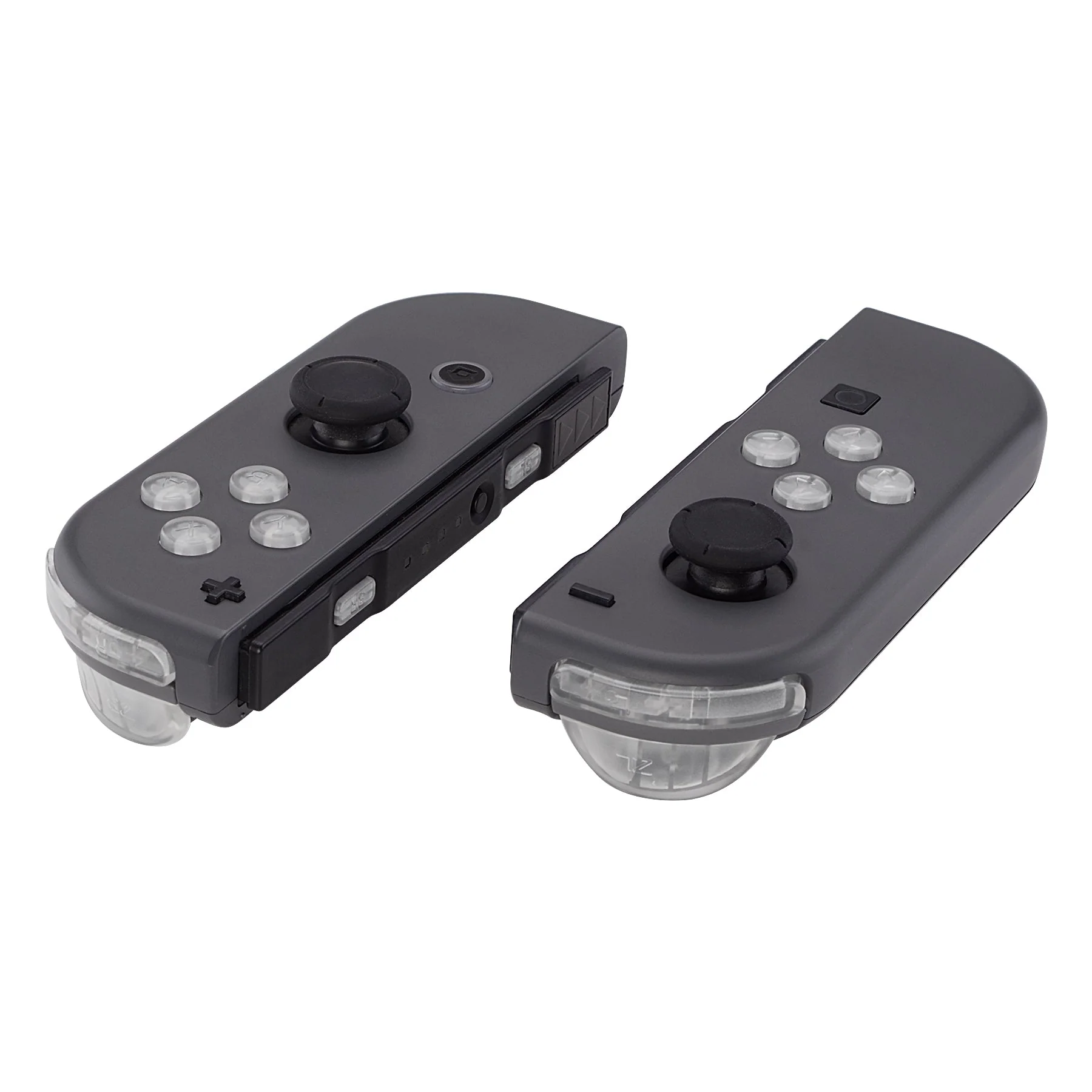 eXtremeRate Replacement Full Set Buttons for Joycon of NS Switch - Transparent Clear - Image 4