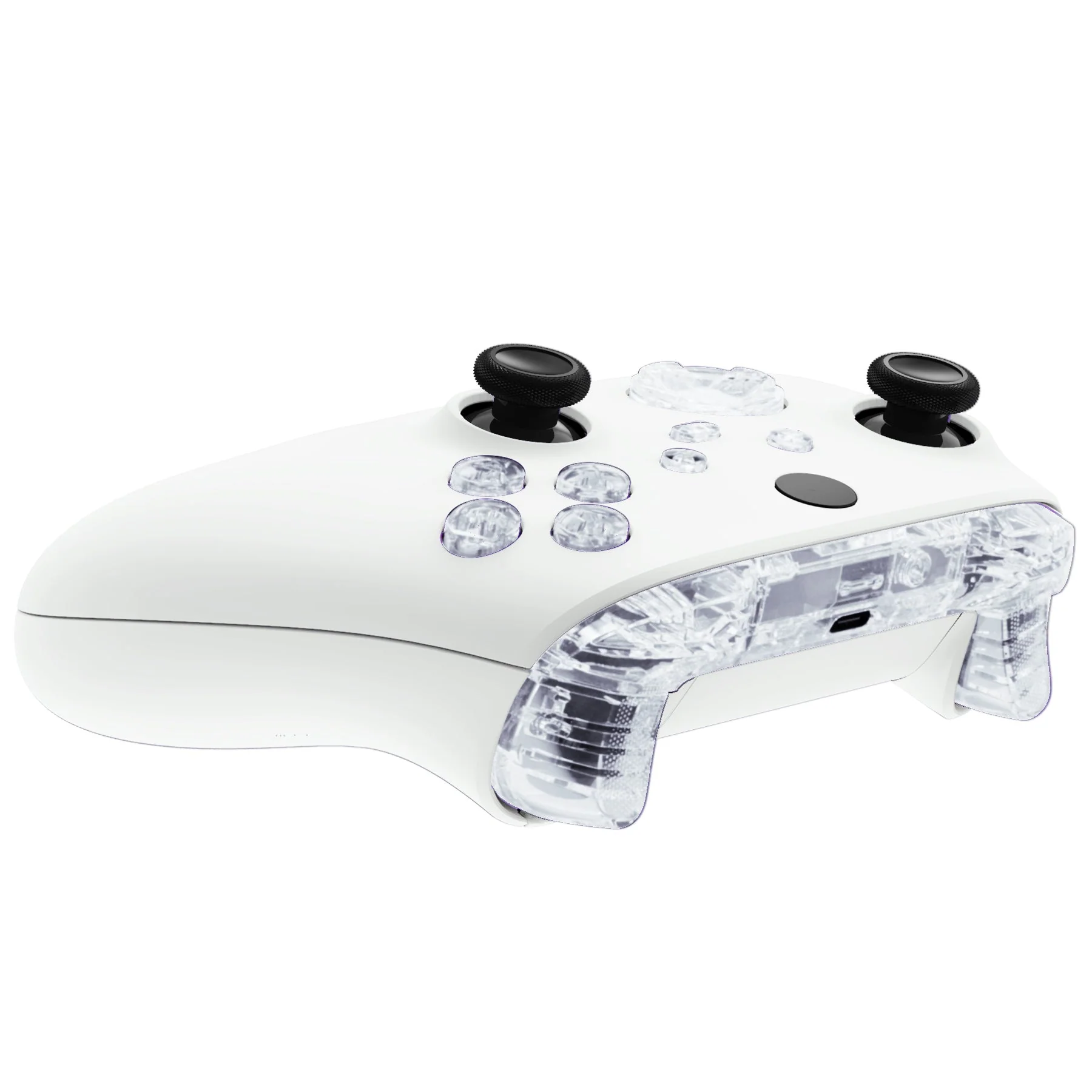eXtremeRate Replacement Full Set Buttons for Xbox Series X & S Controller - Clear - Image 6