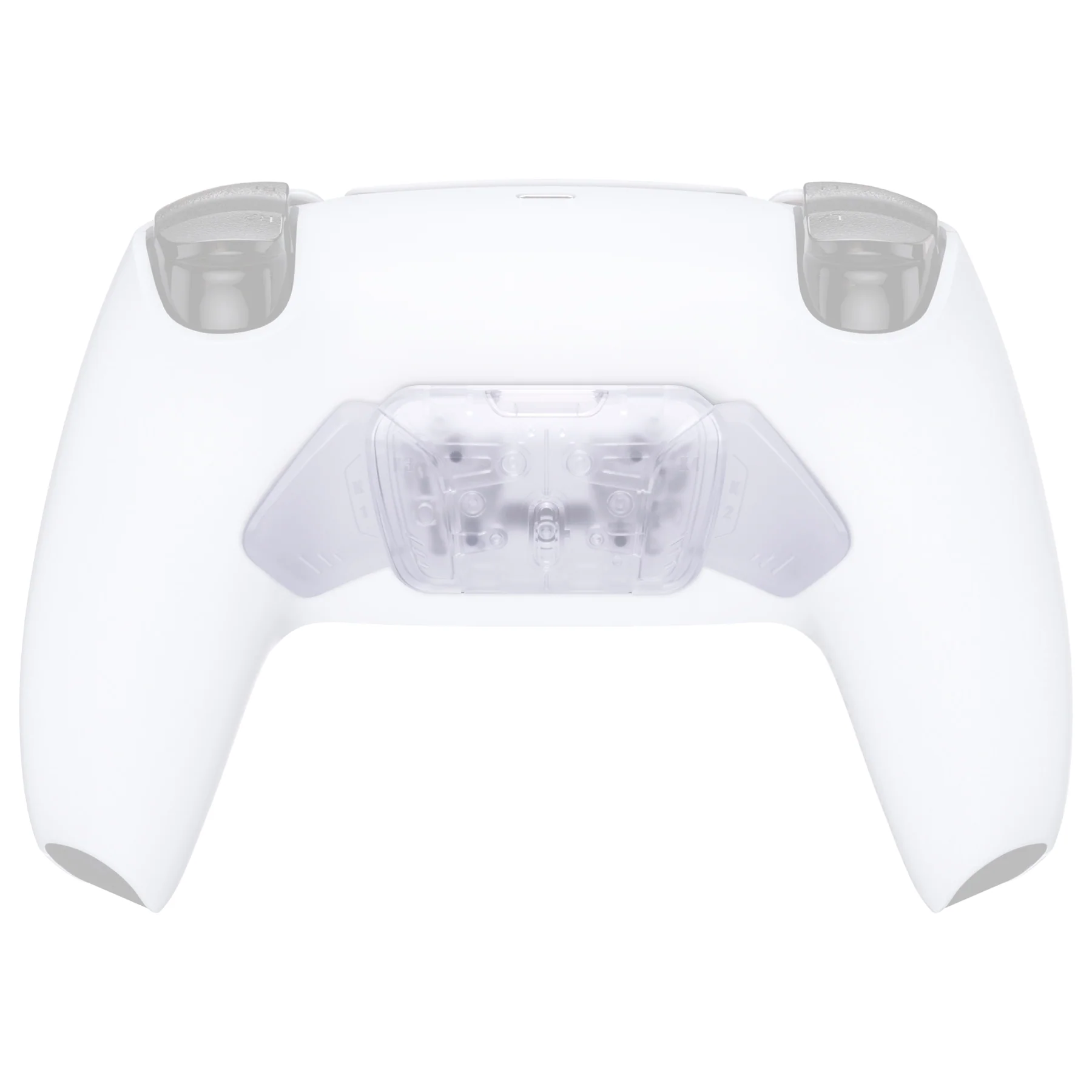 eXtremeRate Replacement Redesigned K1 K2 K3 K4 Back Buttons Housing Shell for eXtremeRate RISE4 Remap Kit, Compatible with PS5 Controller - Transparent Clear - Image 4