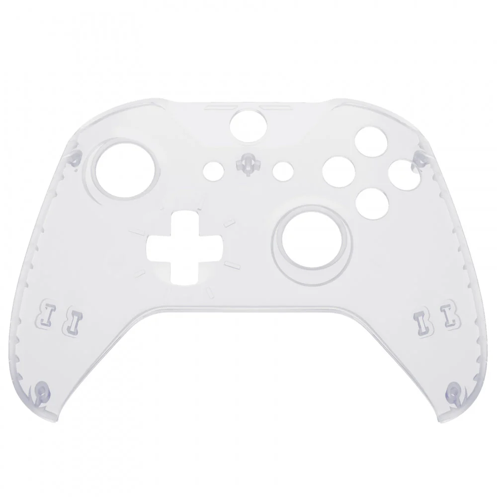 eXtremeRate Replacement Front Housing Shell with Side Rails Panel for Xbox One X & S Controller (Model 1708) - Transparent Clear - Image 11